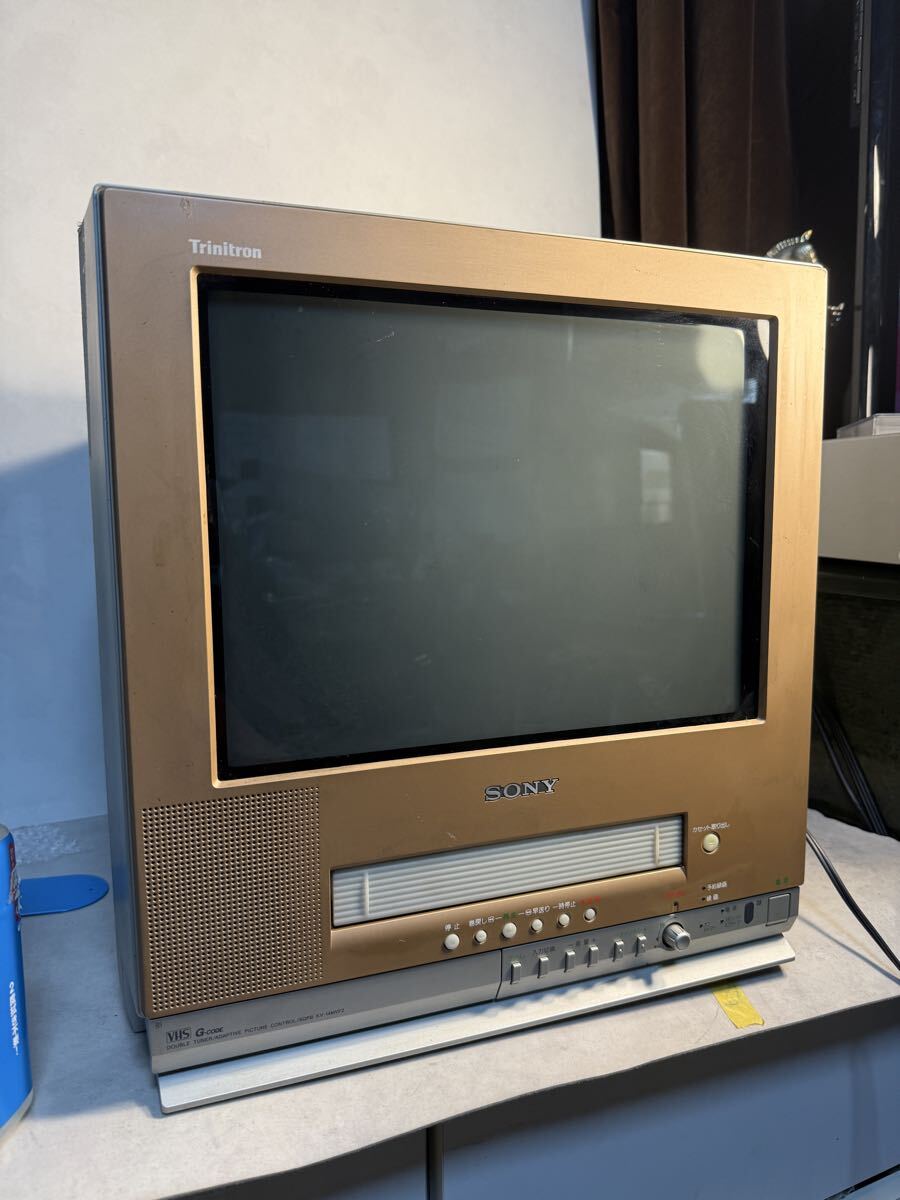 中古】aiwa アイワ 14型 ブラウン管 ビデオ内蔵テレビ VX-T14G10 2001