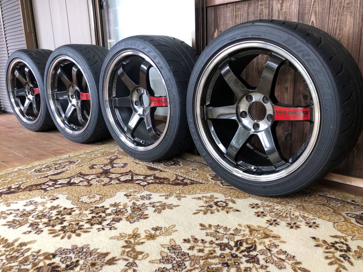 RAYS VOLK RACING TE37? 4本 14×6J+35 4H-100 165/55R14 レイズ 中古品