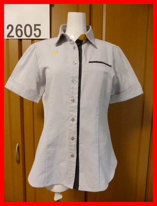 McDONALD'S マクドナルド 半袖シャツ&デニム パンツ&エプロン3点セット