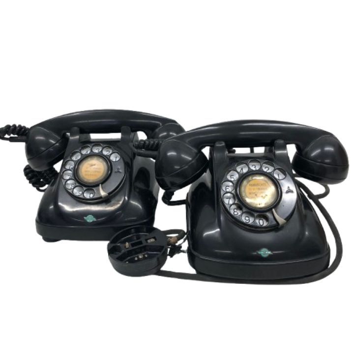 中古】希少！美品！ 黄色 ダイヤル式 公衆電話 日本電信電話株式会社