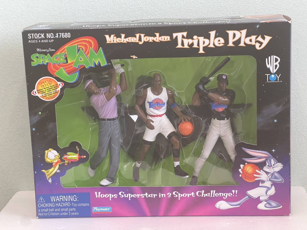 新品 ビンテージ スペースジャム マイケルジョーダン バックスバニー フィギュア バッグス・バニー『SPACE JAMスペース・ジャム』（1996年）ポスターB