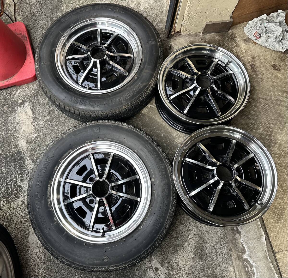 中古】☆ FLAT4 スプリントスターホイール 4穴 PCD130 中古品 VW 空冷 