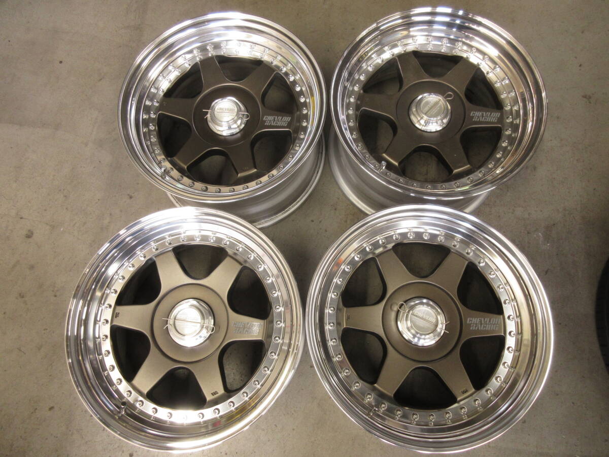 新品】シェブロンレーシング ホイール S1N 15インチ×8J CHEVLON RACING 