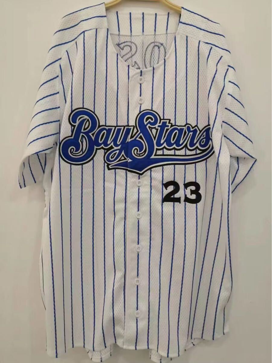 Sサイズ ビジター 山崎康晃 直筆サイン入り ユニフォーム 横浜DeNA