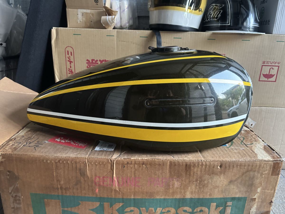オリジナル塗装！Z1 Z2 火の玉 純正 ショートピッチ タンク 内プレス