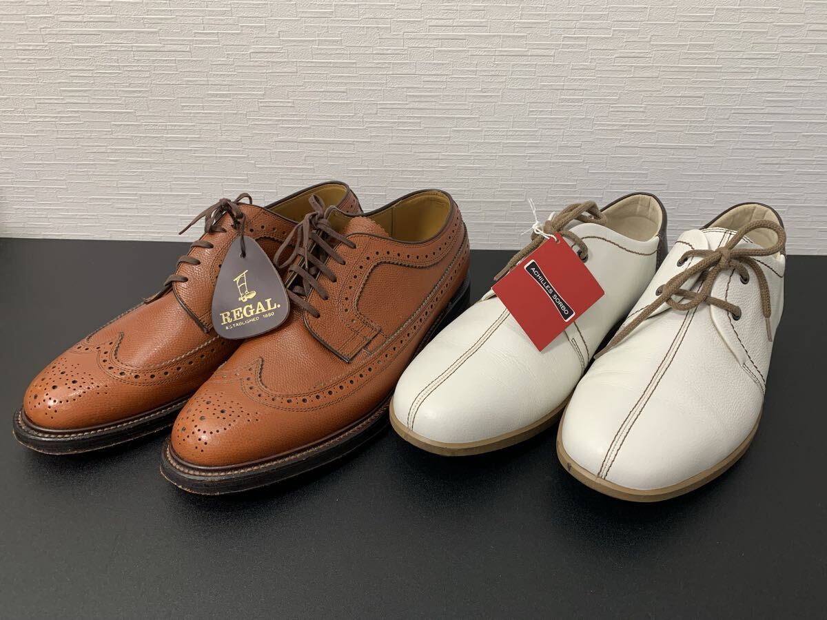 中古】REGAL リーガル 011RAL ブラウン 24.5 1回使用の落札情報詳細