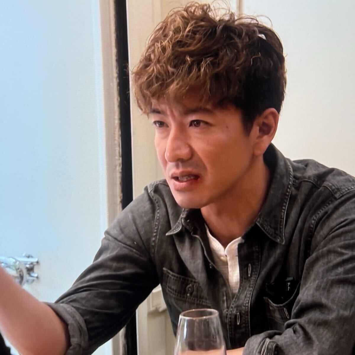 RRL - 超レア 木村拓哉さん着 RRL ブラックシャンブレーシャツ デニム