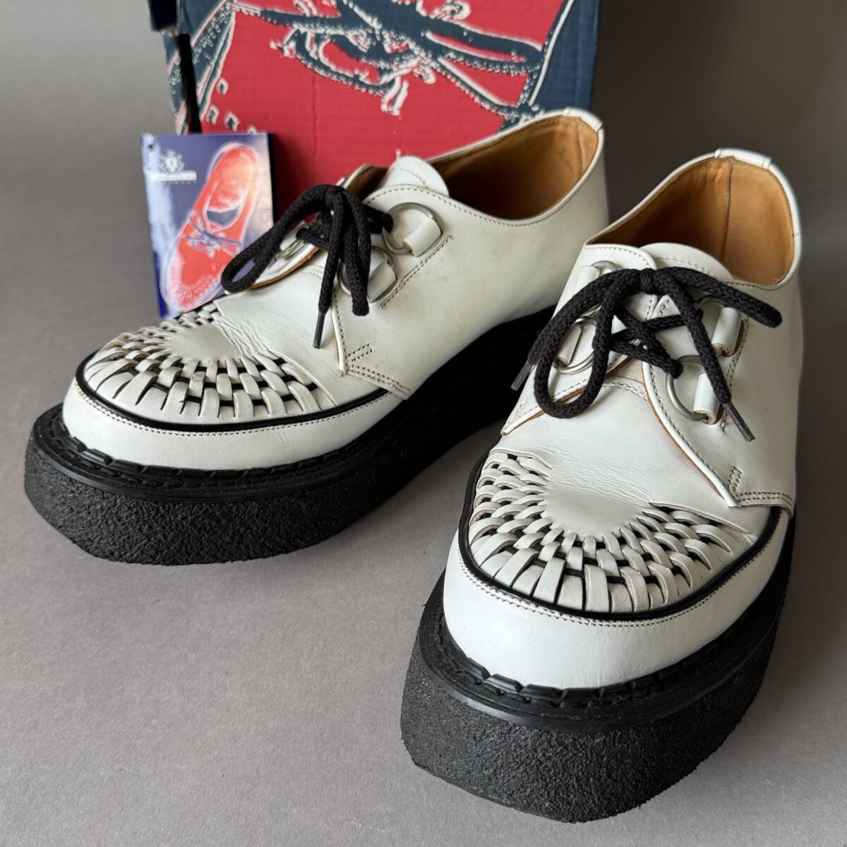 中古】ラバーソール/ブラック・ホワイト/トライアングル クリーム