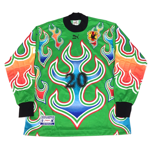 サッカー日本代表1994ゴールキーパーユニホームPUMA 極美品 希少 レア 当時物 プーマ PUMA 1994 日本代表 JFA ドーハの悲劇