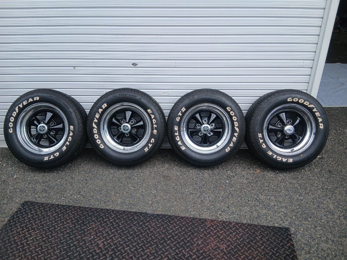 中古】RSワタナベ/エイトスポーク/15インチ/4穴/6j/つや消しブラック