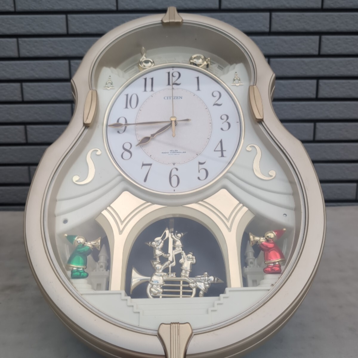 CITIZEN リズム時計 からくり時計 置き時計 スモールワールド メロディ