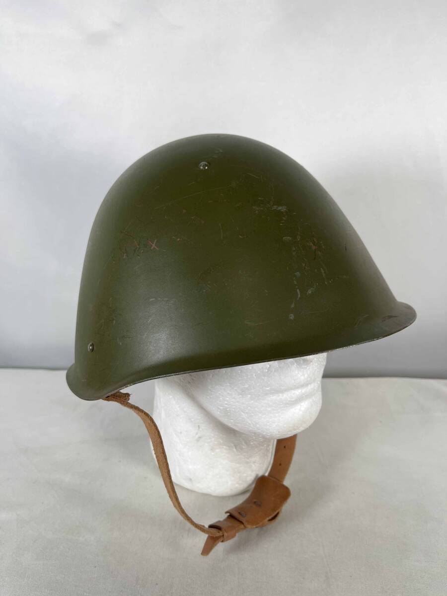ソ連軍 戦車兵用 タンカース ヘルメット ТШ-4 サイズ2 ① M寸 57cm
