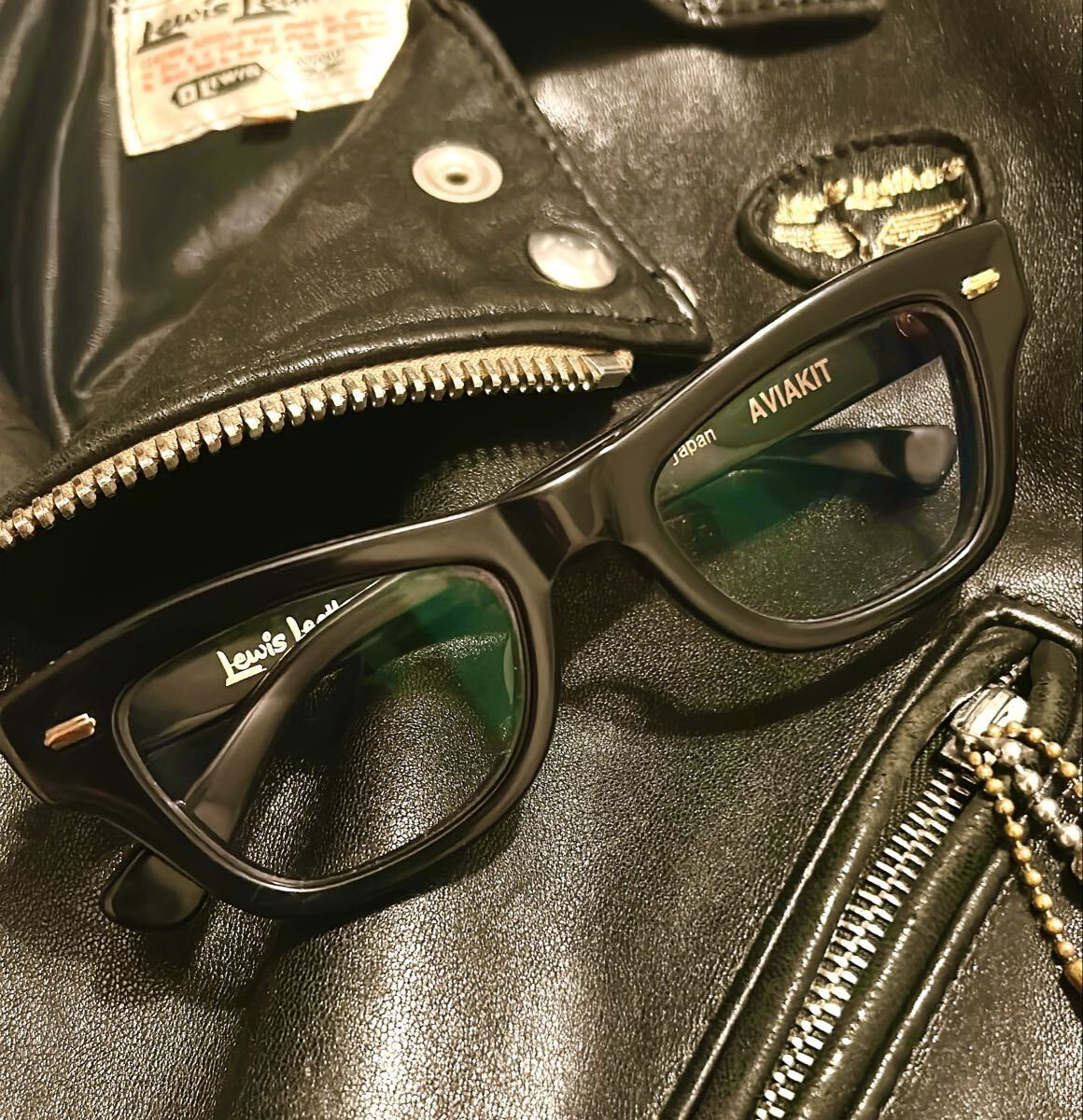 ◇ 希少 専用ケース付 EFFECTOR エフェクター × Lewis Leathers ルイス