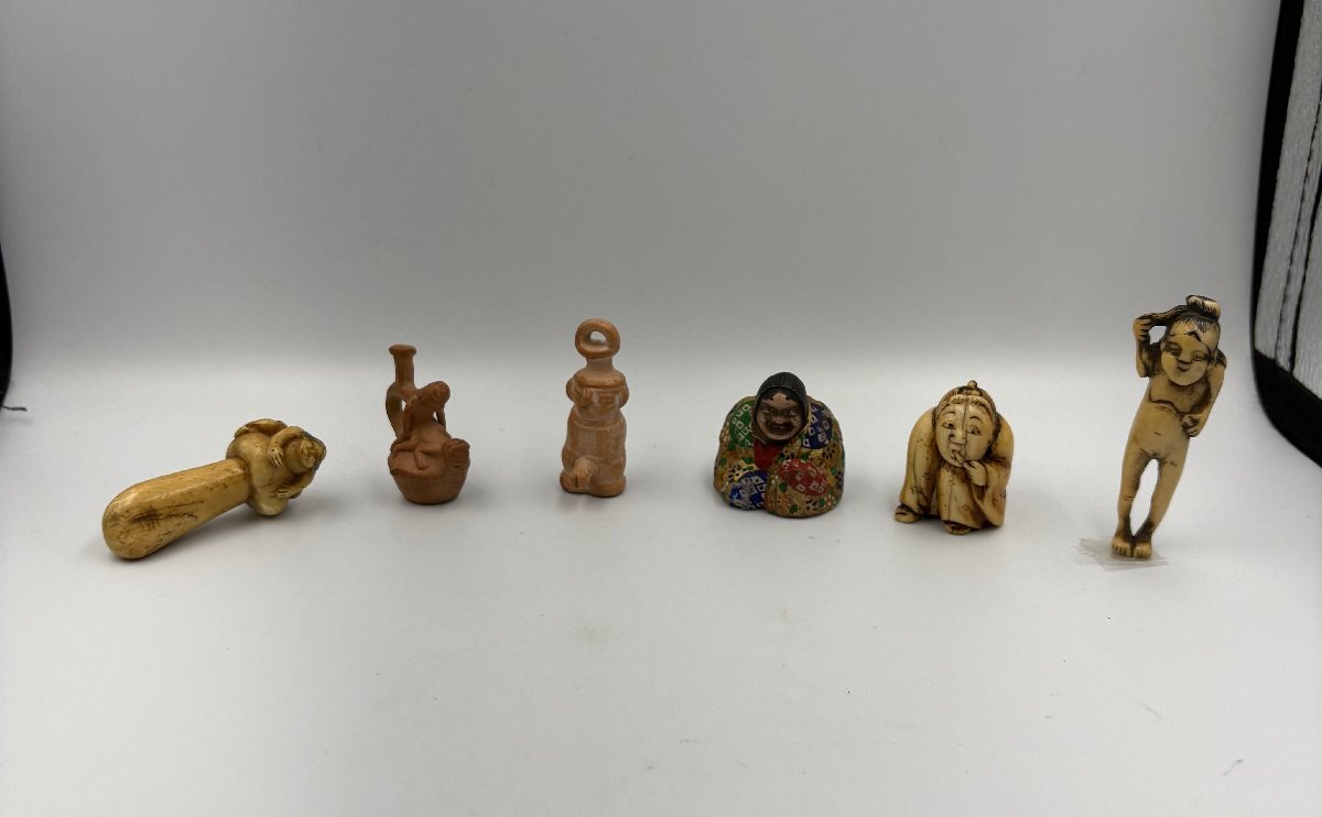 趣楽】 細密彫刻 本象牙 蛸と女図根付 春画 L1001の落札情報詳細