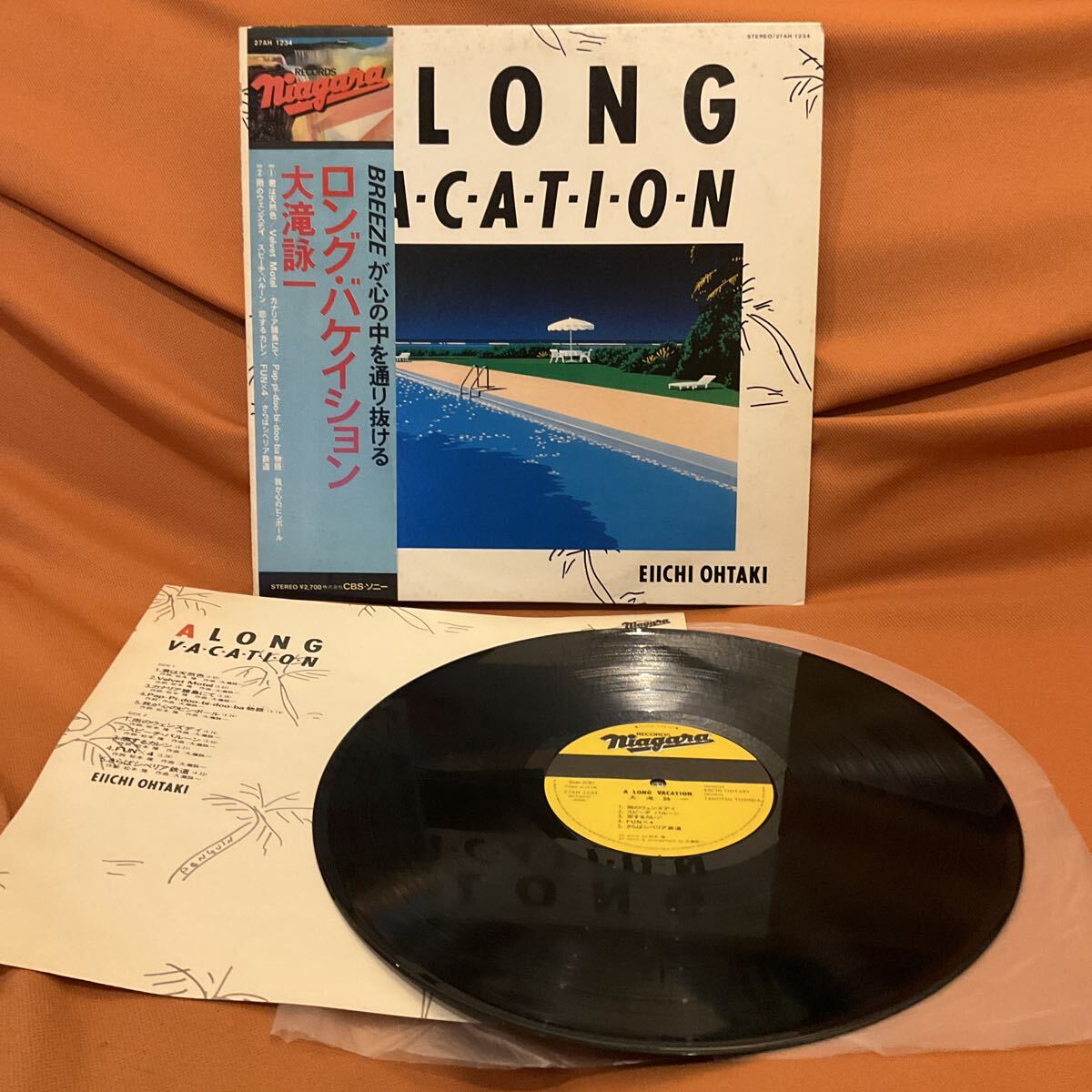 激レアハガキ付帯付見本盤LP!! 大瀧詠一 EIICHI OHTAKI ロング