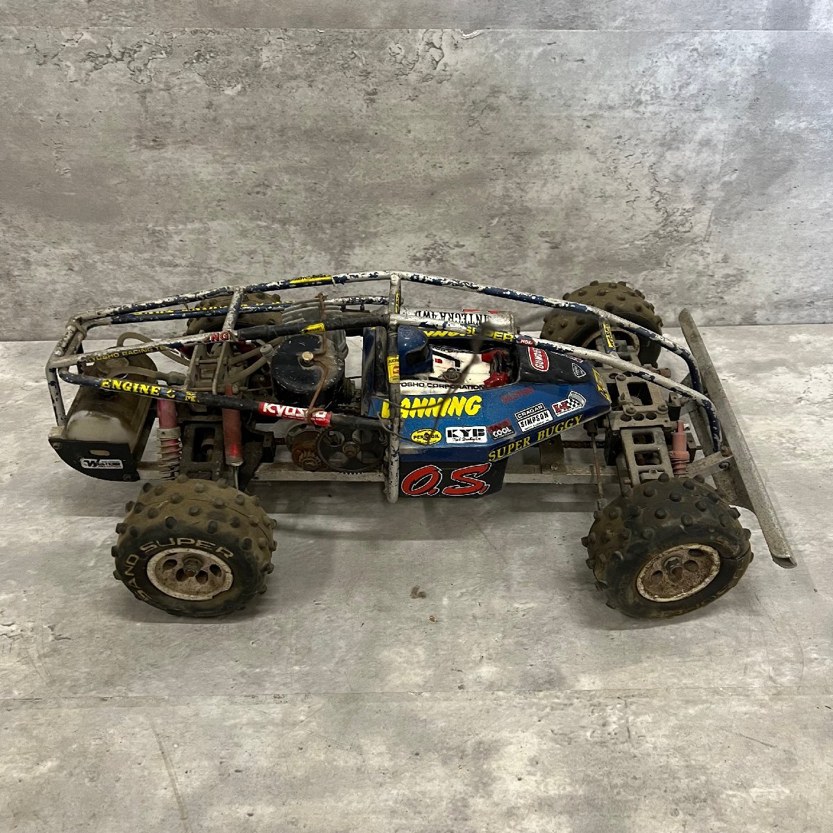 絶版レア/京商/バーンズ☆1/8 BURNS 4WD 中古☆部品取り/KYOSHO/TURBO