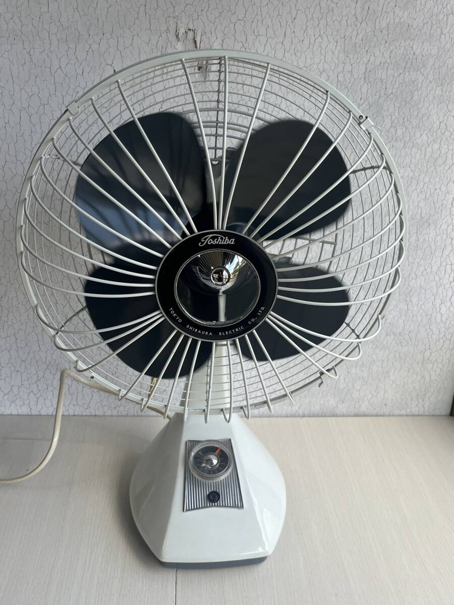 昭和レトロ ジャンク 日立 扇風機 さわ風 H-630 青 おやすみ回路 循環