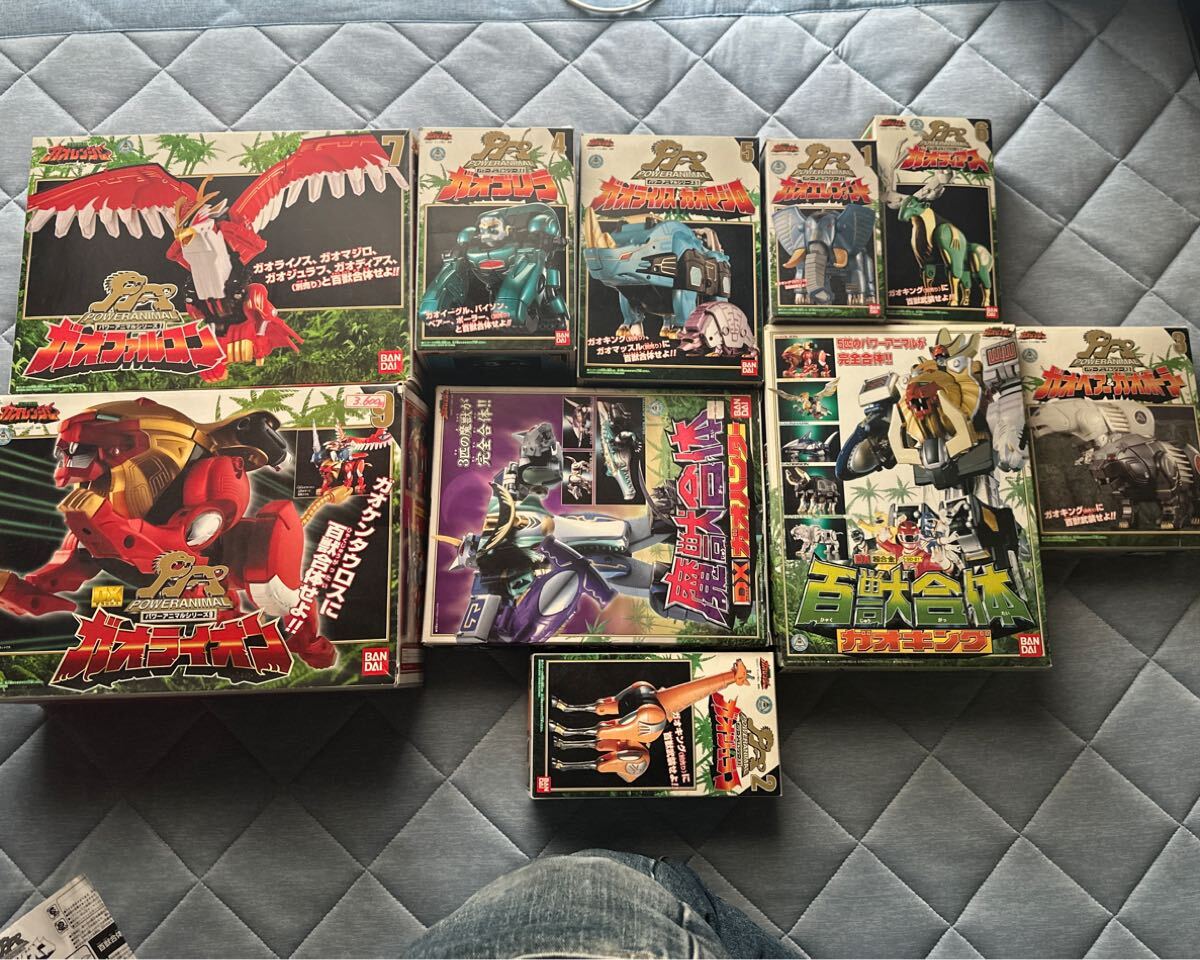 美品 百獣戦隊ガオレンジャー スーパーガオ宝珠 9点セット 元箱付 特撮