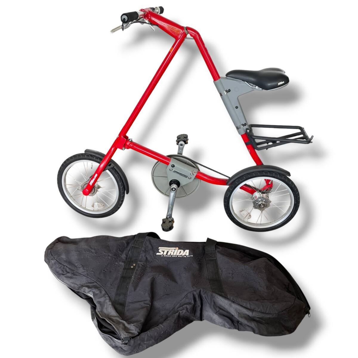 【STRIDA】ストライダ　折り畳み自転車　　ジャンク品 中古】Strida ストライダ もどき ジャンク 折りたたみ自転車の落札情報