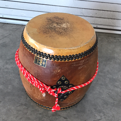 中古】☆札幌☆手渡し可 浅野太鼓 長胴太鼓 1尺2寸? 打面40cm 高さ52.5