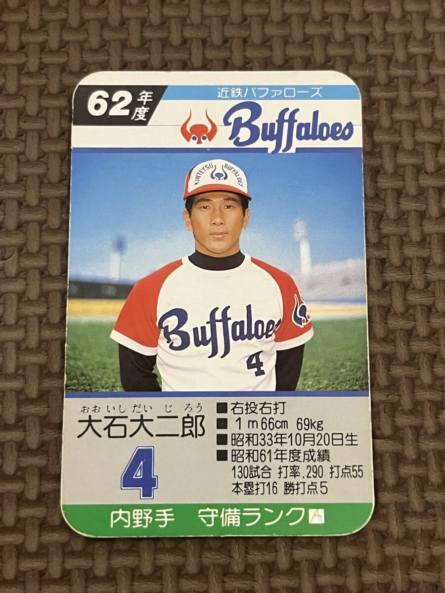 傷や汚れあり】近鉄バファローズ #4 大石大二郎 実使用 バット