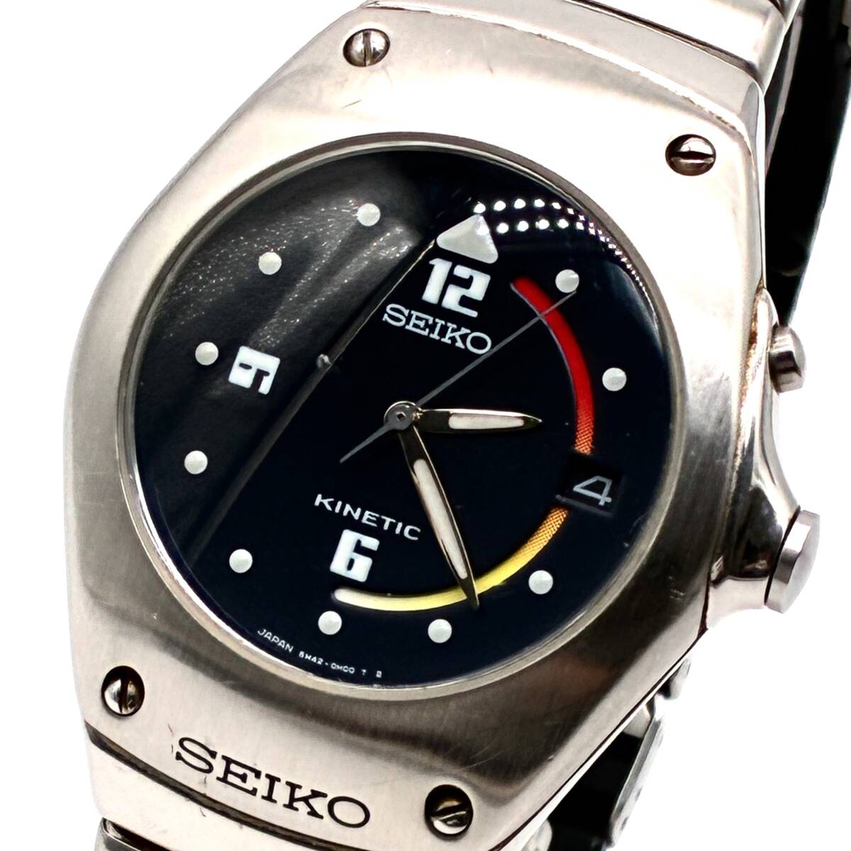 激レア 珍品 コレクション 自動充電式 SEIKO KINETIC 5M42-0E30