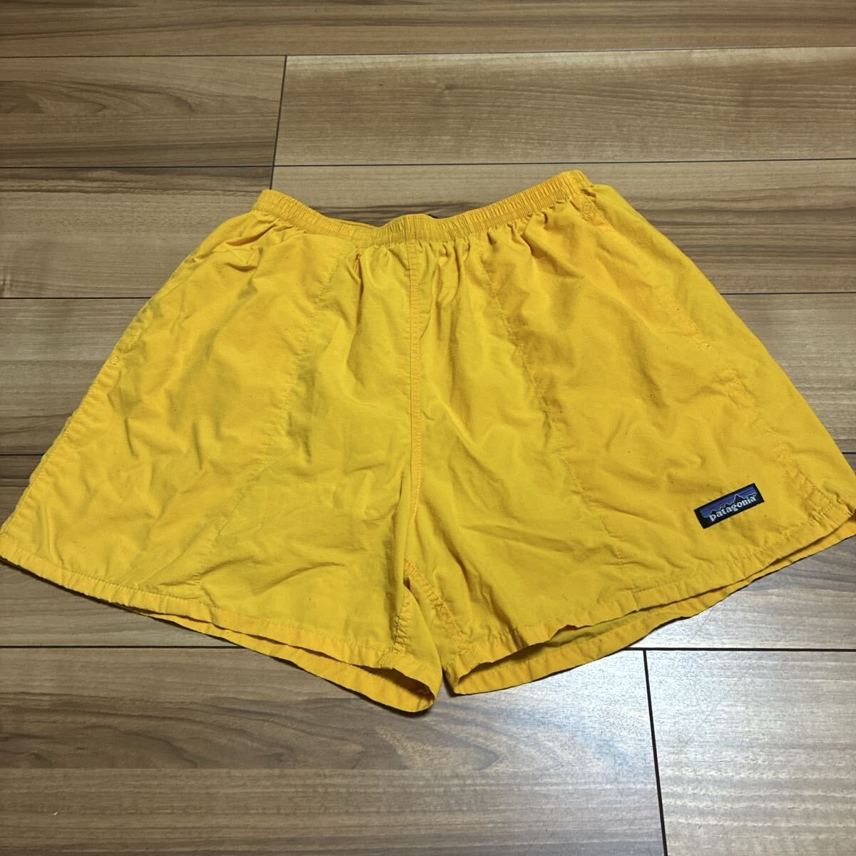 送料込み90s 波タグ アルパイン 黒 M レア リバーショーツ ショート