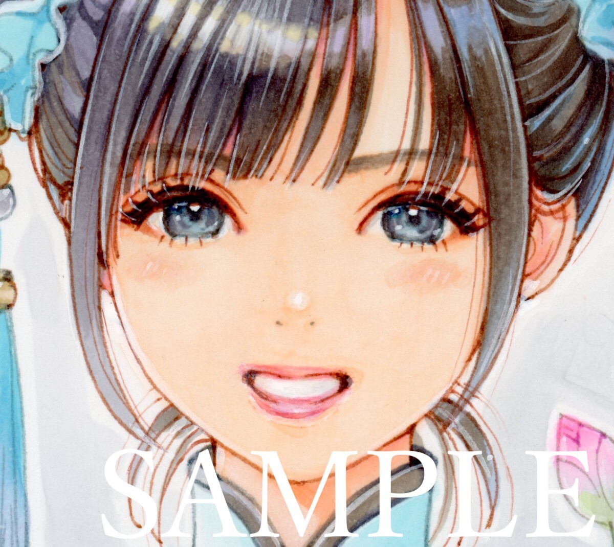 中古】◇手描きイラスト【オリジナル】チャイナ娘◇色紙の落札情報詳細