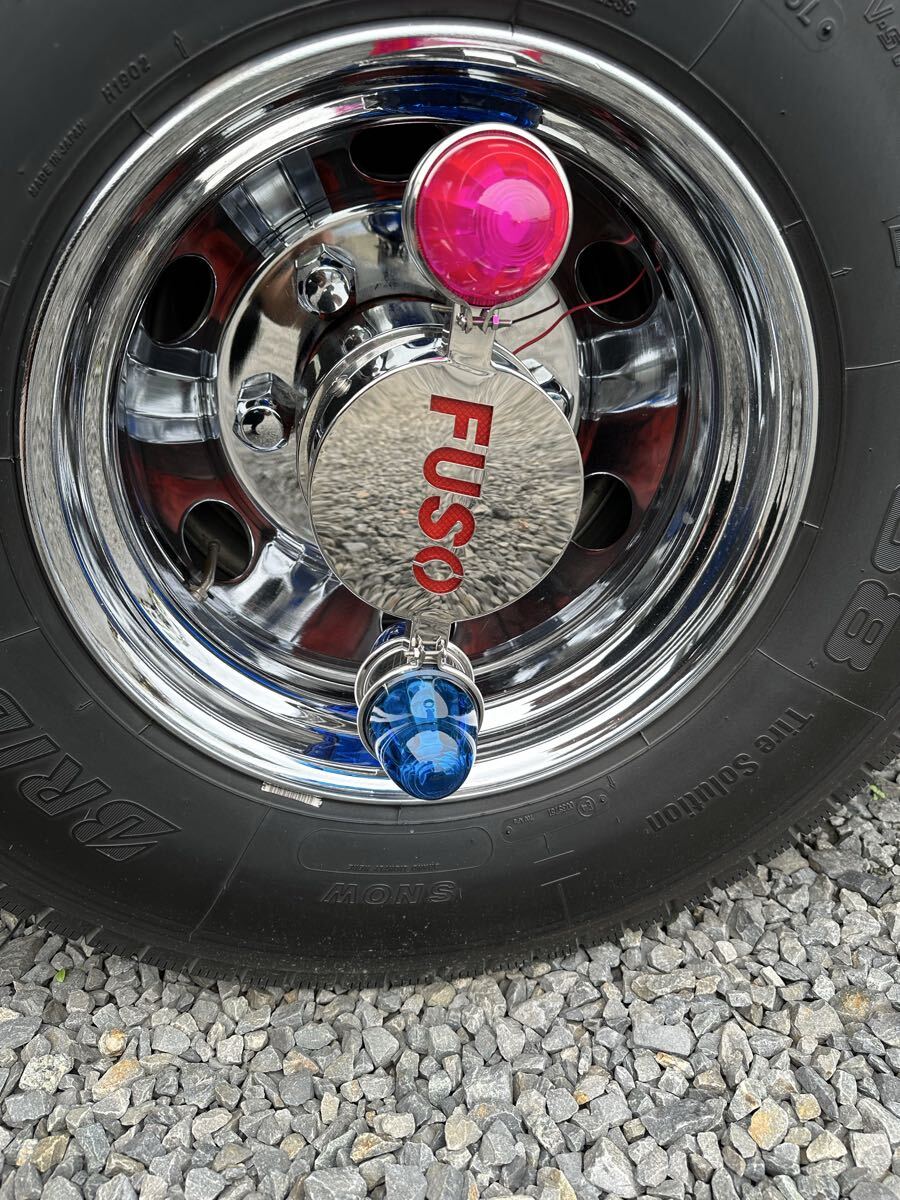 デコトラ レトロ ホイール マーカー 電池式 LED 2トン 2t バスマーク