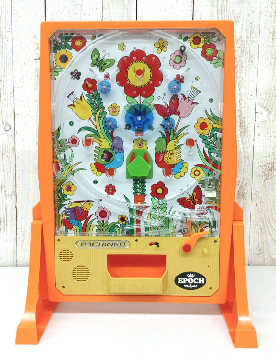 昭和レトロ　当時物　エポック社　チューリップ付　ニュー　ジャンボ　パチンコ エポック社 ジャンボパチンコ（チューリップ付） 中古の落札情報詳細