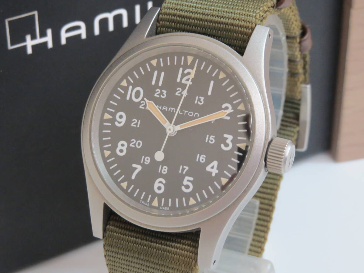 1円～】HAMILTON ハミルトン 腕時計 メンズ 手巻 KHAKI カーキ