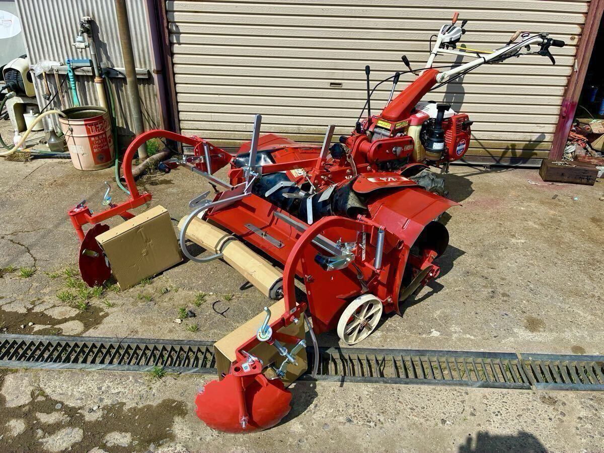中古】新潟 ヤンマー マルチャー SR11W 除草剤散粒機付き 畝立て