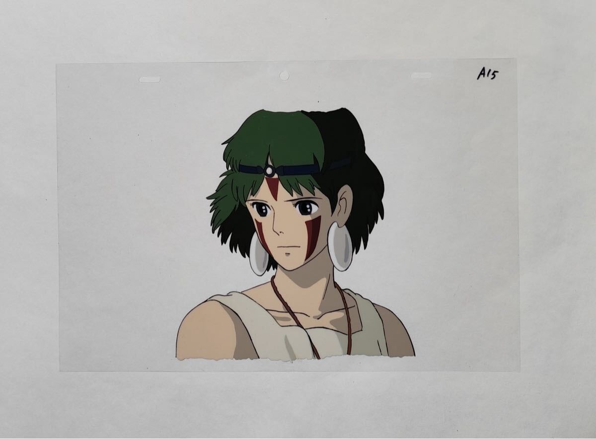 中古】ジブリ もののけ姫 セル画 等 サン,乙事主様 [傷み,保存臭有]の