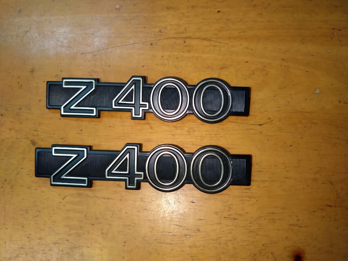 カワサキ 純正 サイドカバーエンブレム GPZ400 当時物 左右セット