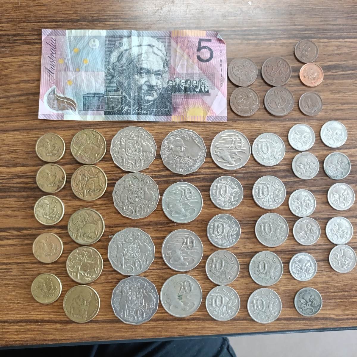 豪ドル オーストラリアドル紙幣＆硬貨 計25ドル60セント [20ドル紙幣×2