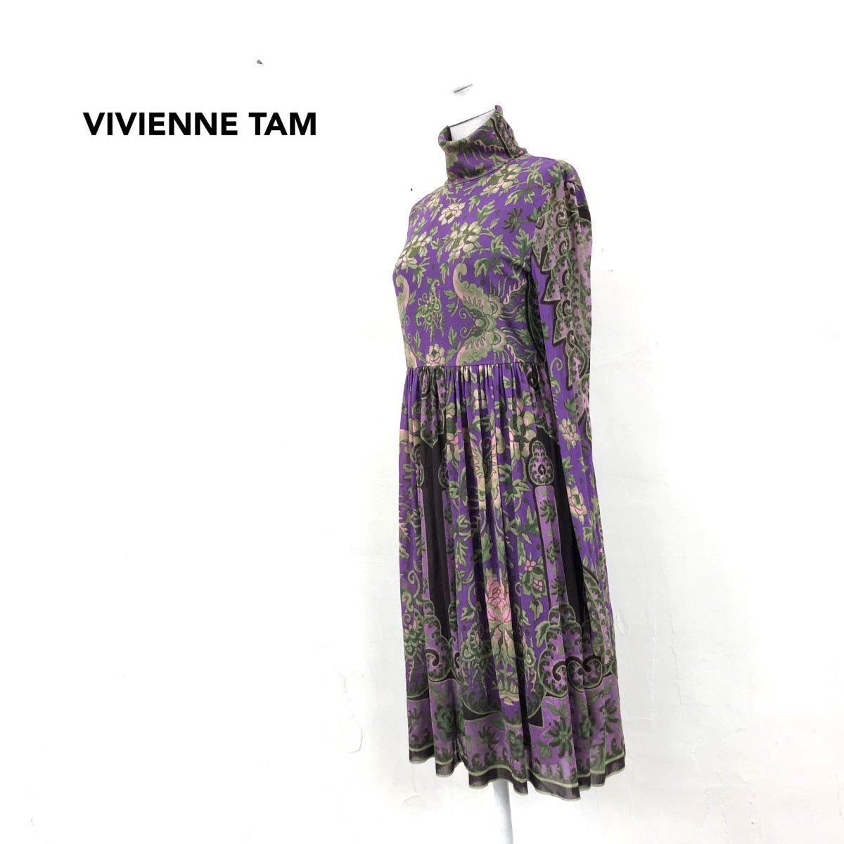ワンピース ヴィヴィアンタムVIVIENNE TAM フラワーレース切替パワー