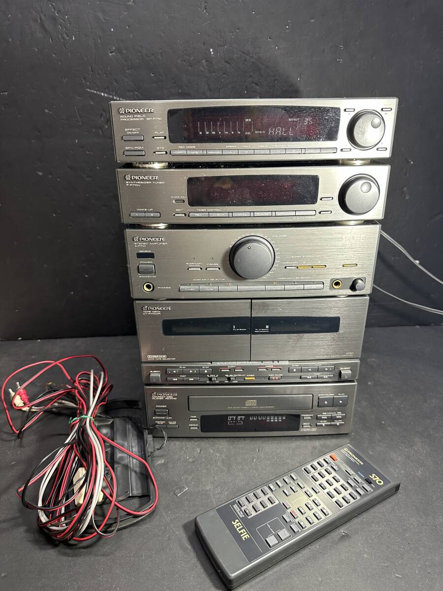 □J/865☆パイオニア Pioneer☆CD/カセット システムコンポセット☆SP