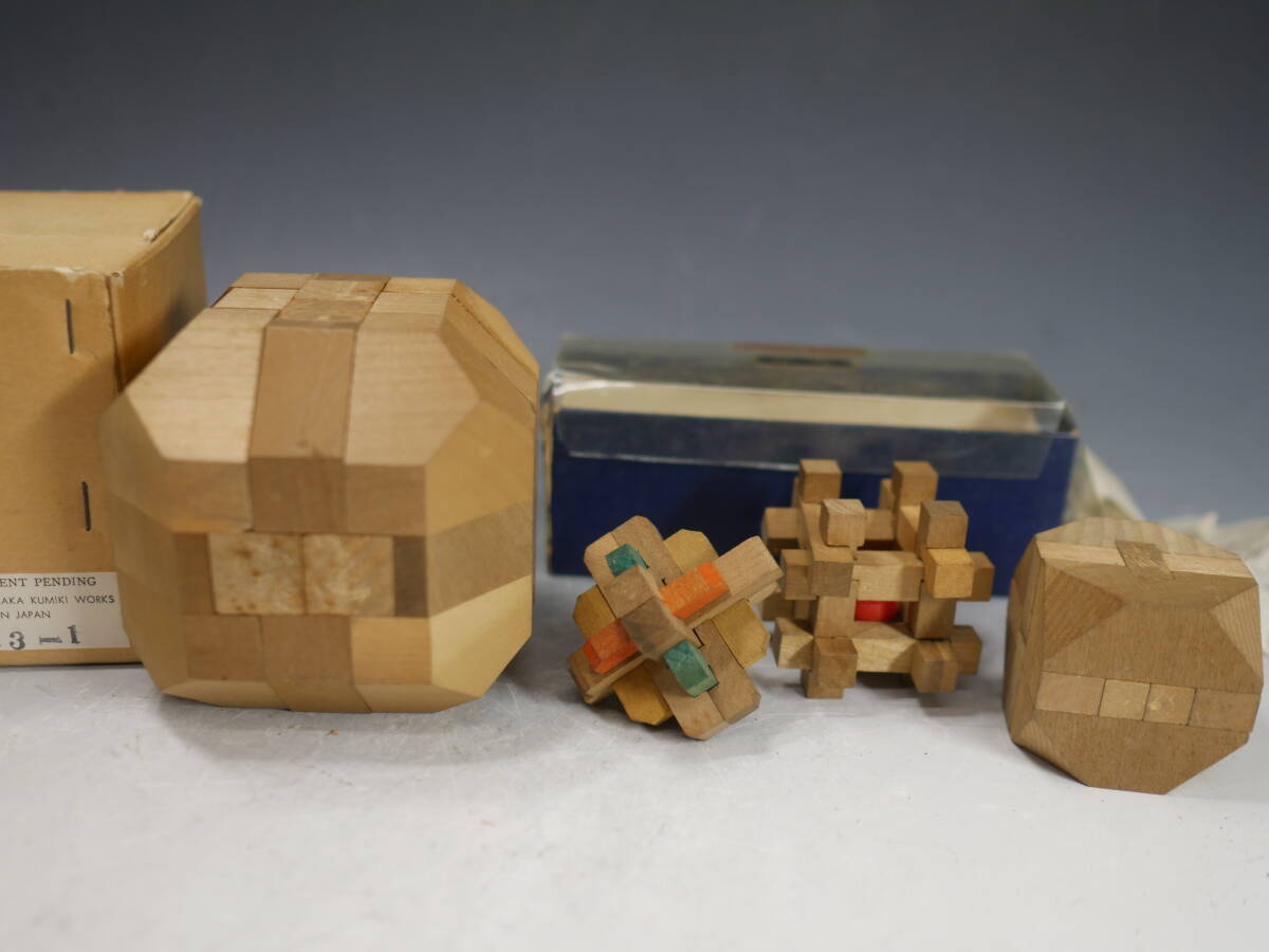 【未開封品】希少 組木細工 山中組木工房　パズル YAMANAKA 木製パズル 山中組木工房☆組木細工 木製 立体パズル ライオン☆YAMANAKA KUMIKI