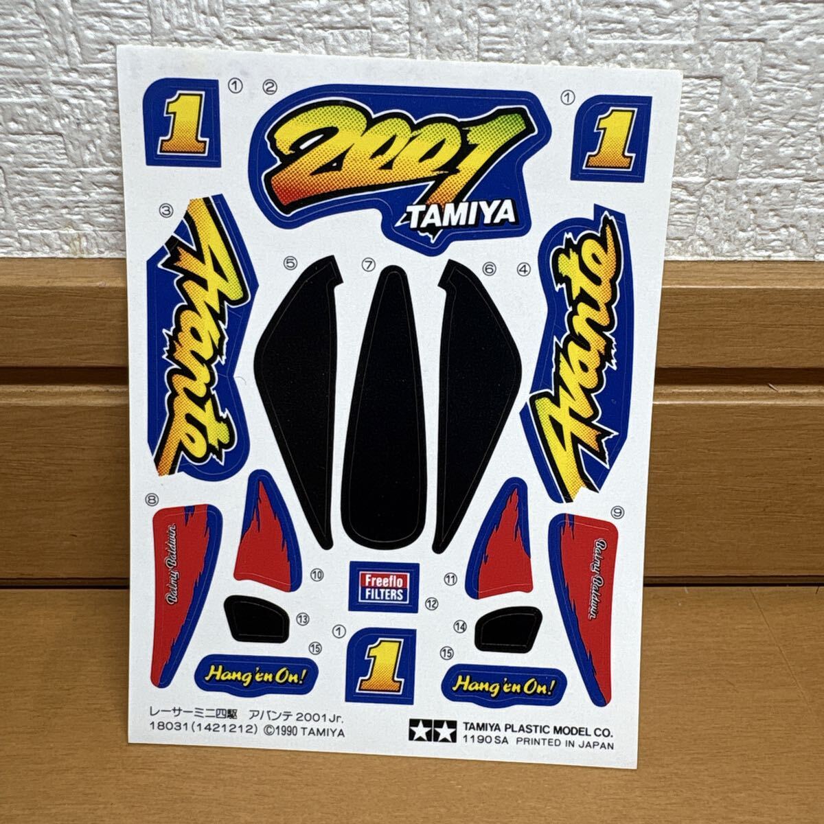 新品】タミヤ アバンテ 2001 ボディステッカー 当時物の落札情報詳細