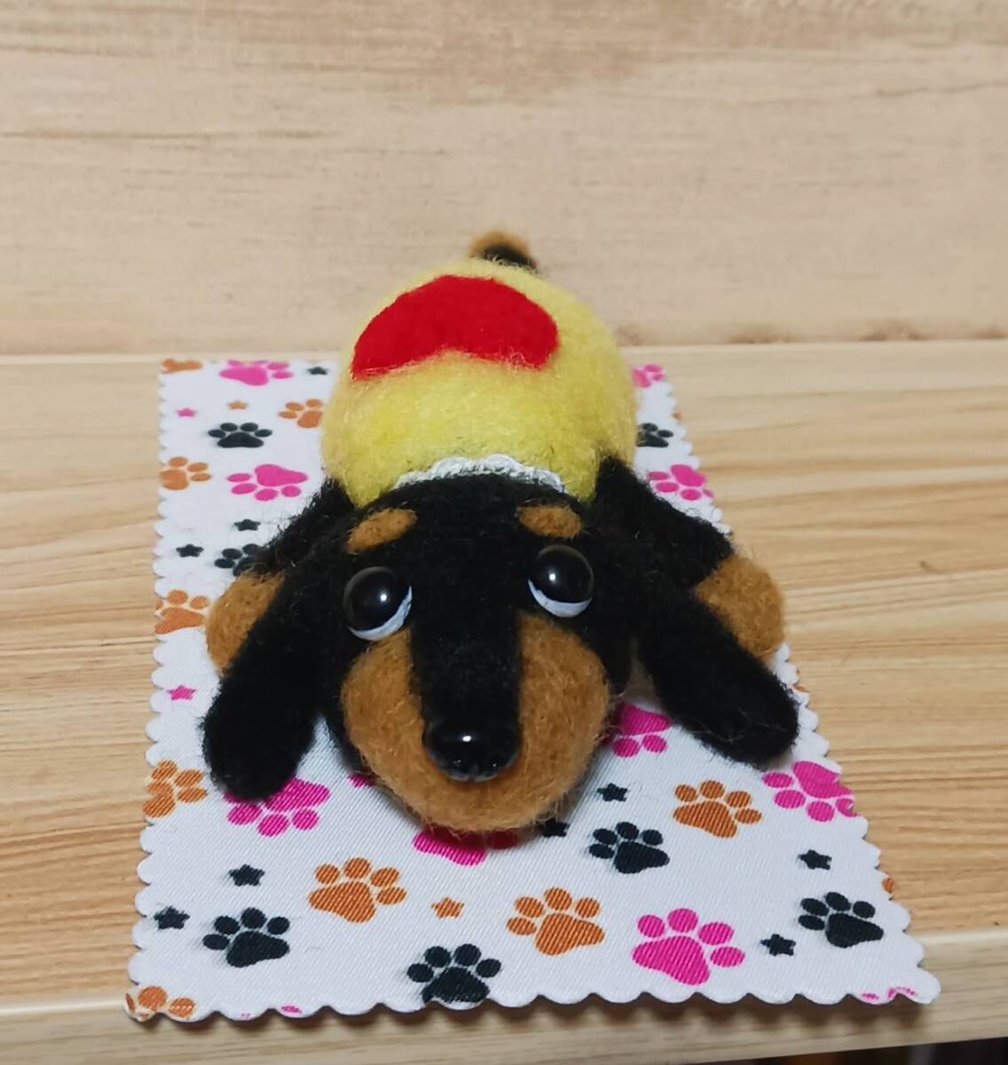 新品】◇ 羊毛フェルト ミックス犬 チワックス 子犬 ◇ 犬 ブラック