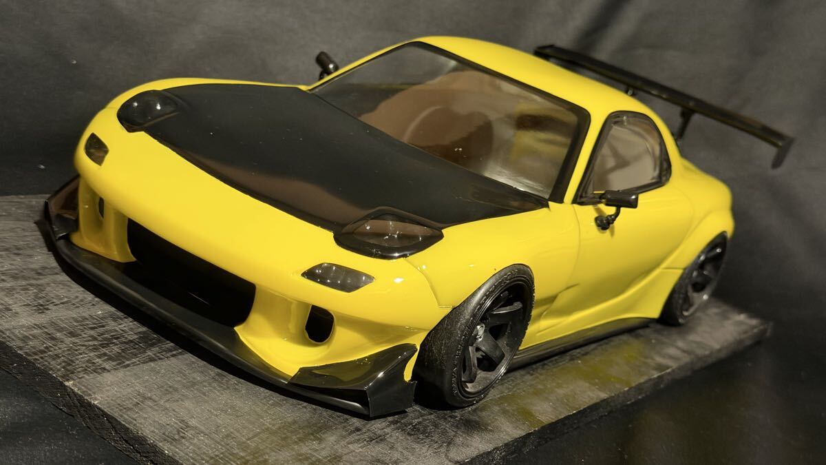 ボディのみ 1/10 ヨコモ RX-7 FD3S 雨宮 ピンク (検 ヨコモ タミヤ