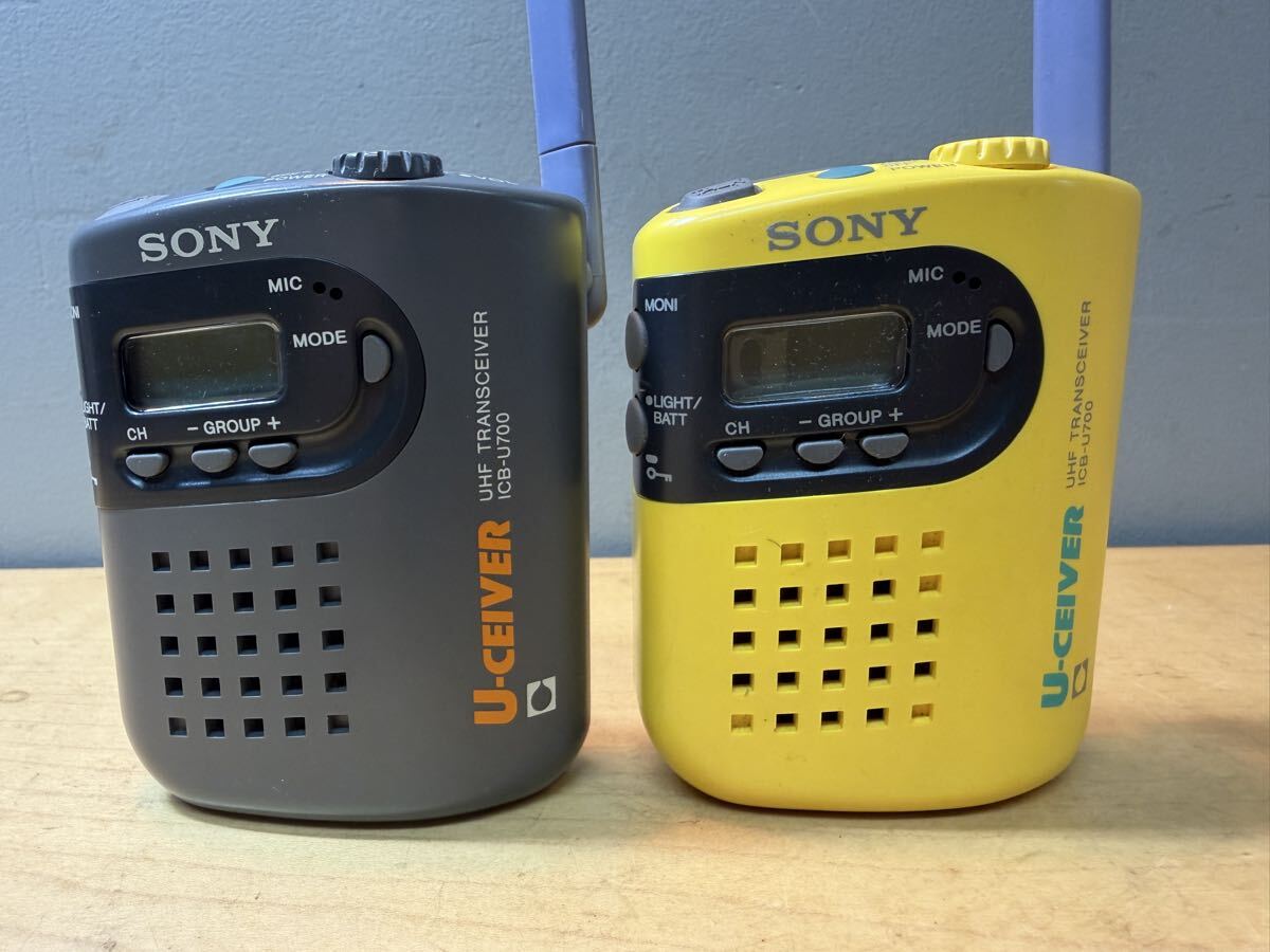 ソニー（SONY）ICB-U800D 特定小電力トランシーバー（2台）同時通話