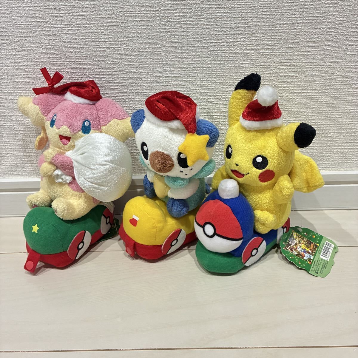 新品】【ポケモンセンター限定】つながるぬいぐるみ クリスマス