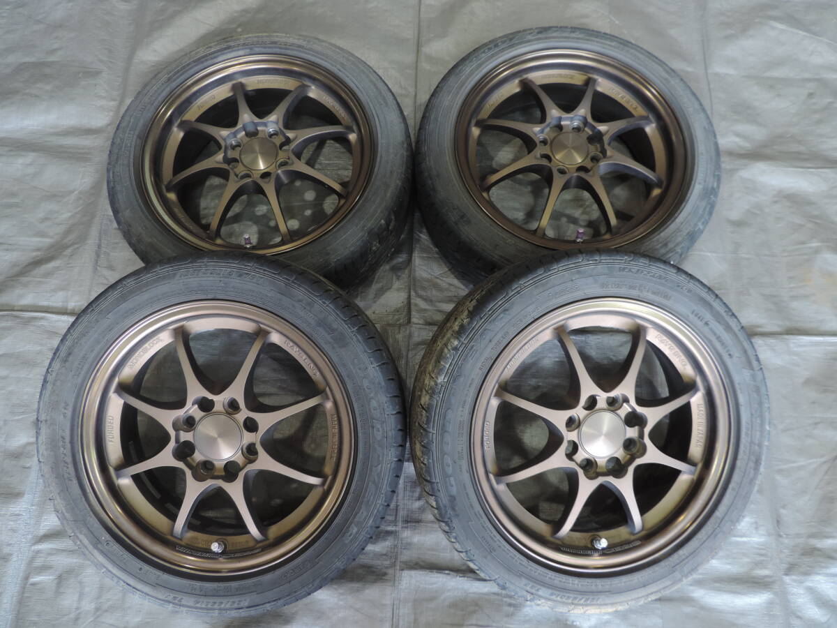 レイズ ボルクレーシング メッシュ 14インチ 8J 6.5J PCD 114.3 4穴 旧