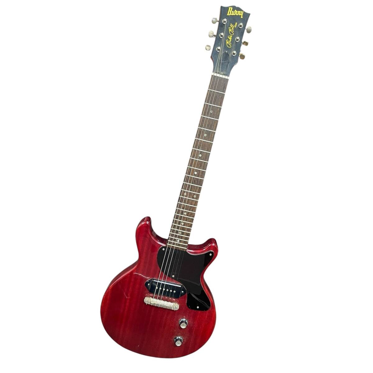 【希少】 Burny バーニー PLC-70 セミアコ ソフトケース付き 中古】希少 BURNY バーニー PLC-70 PP レスポール セミホロウ 美品の