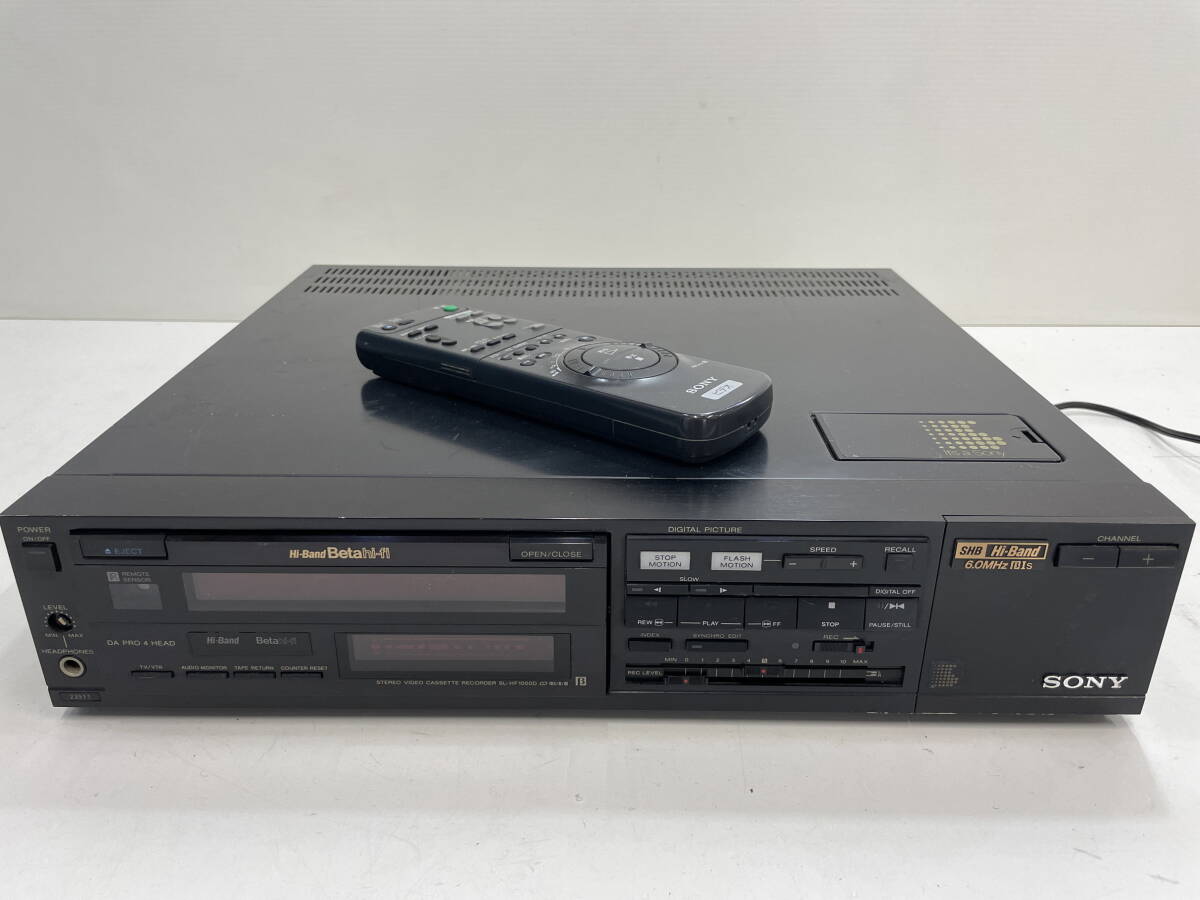 SONY ソニー Betamax ベータマックス ビデオデッキ SL-F3 赤の落札情報