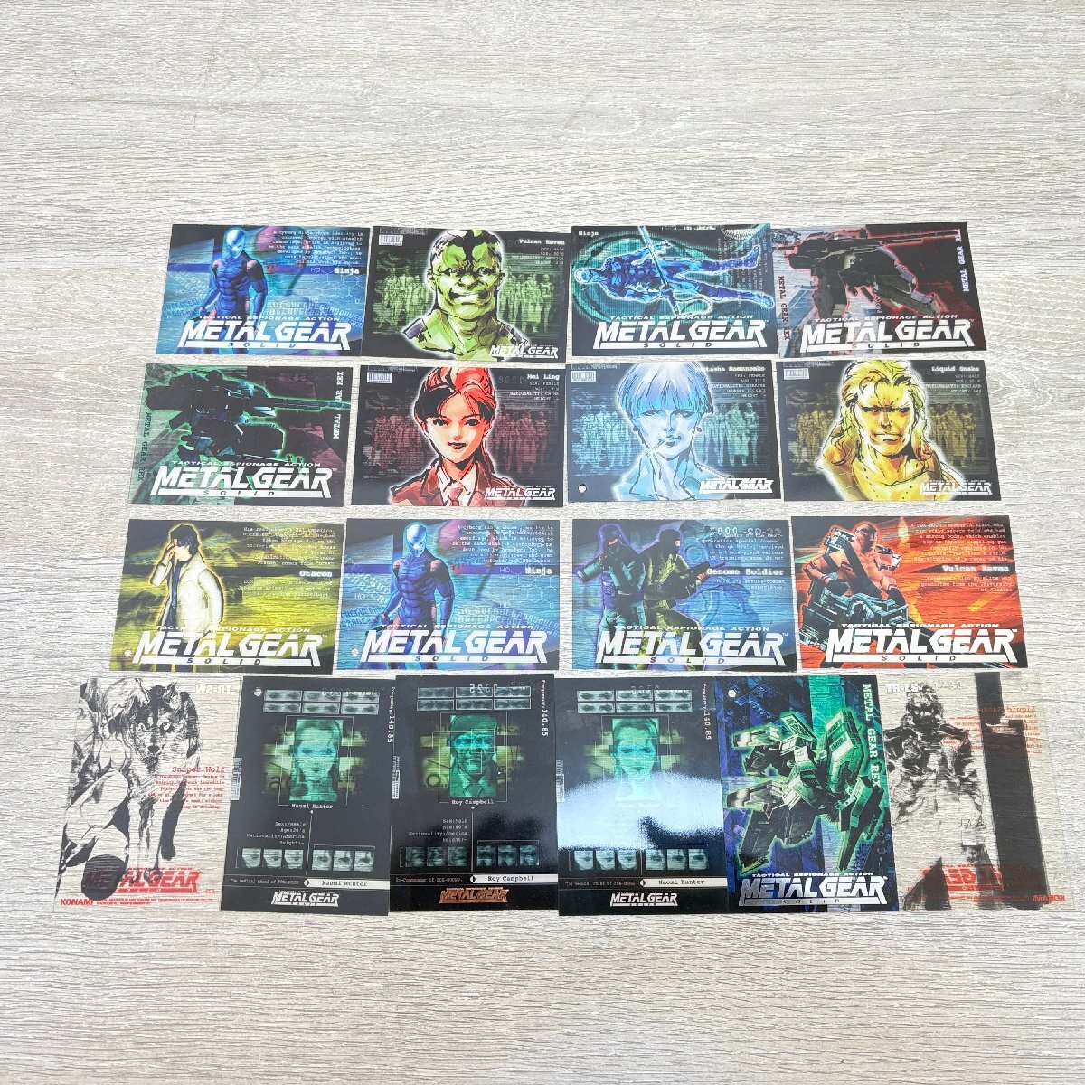 ハ-963）☆超レア☆美品☆59枚 メタルギア ソリッド トレーディング