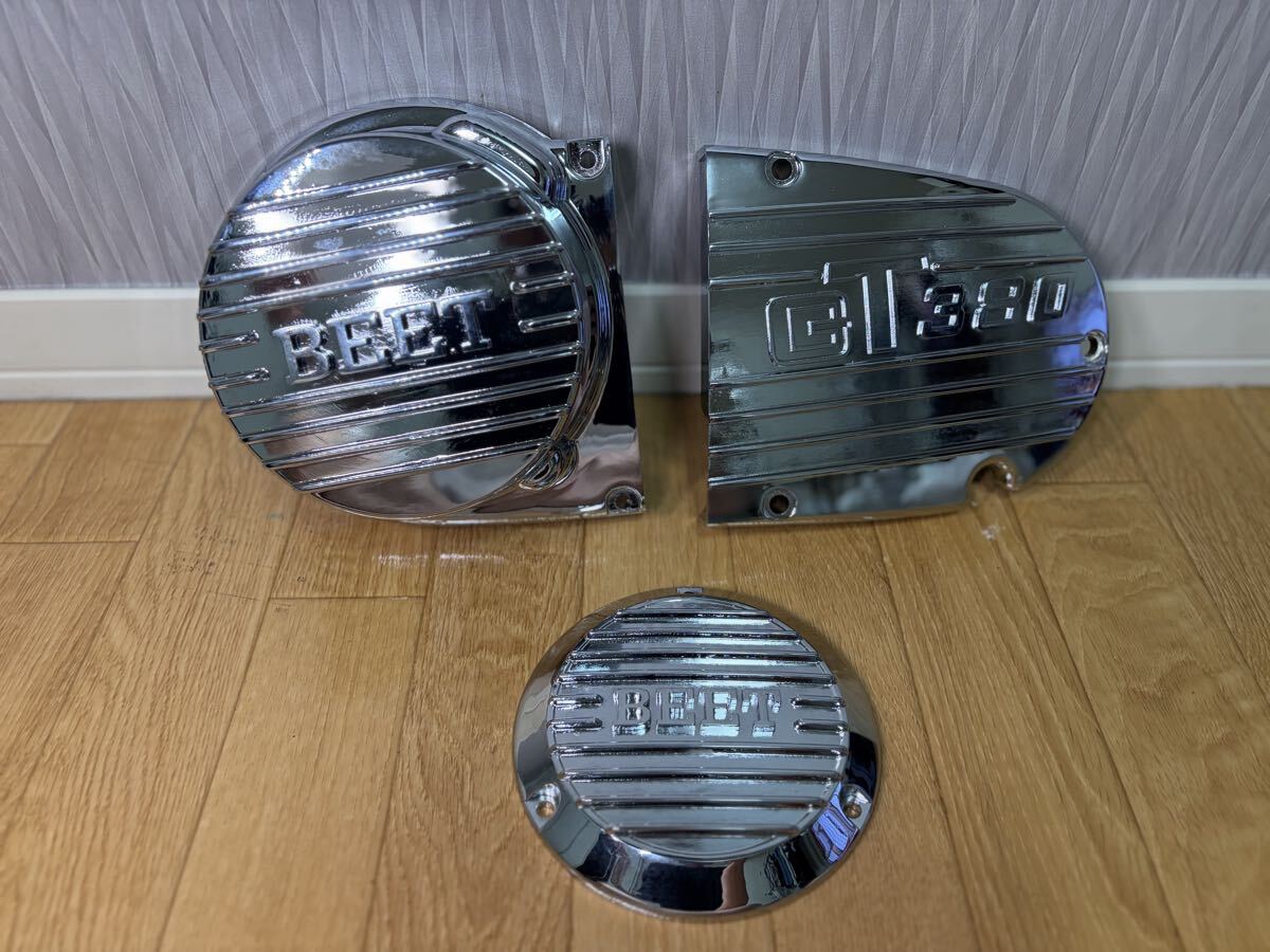 ゼファー400 スプロケカバー スプロケットカバー エンジンカバー 鏡面