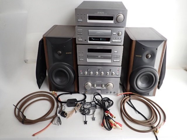 ジャンク】KENWOOD システムコンポセット ROXY P-7X/A-7X/GE-900W/X
