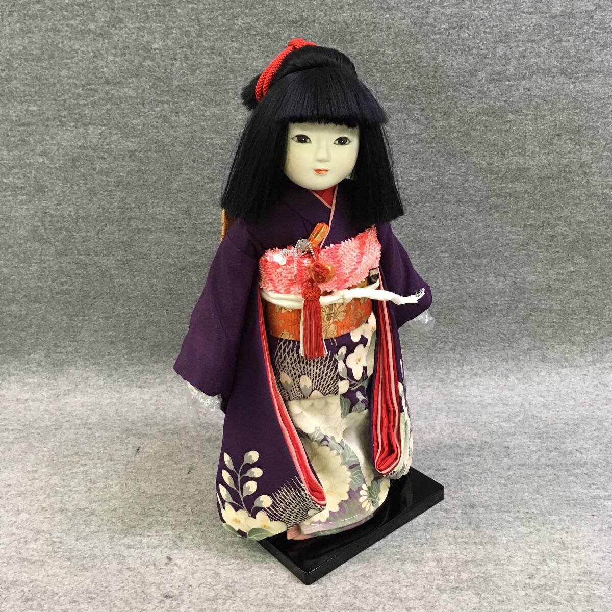 ☆昭和初期 春水作 市松人形 全長約35cm/着物付き/日本人形/おかっぱ